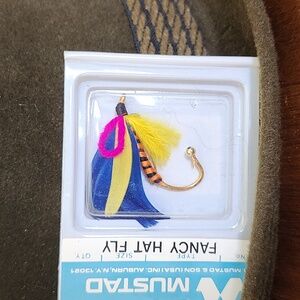Vintage Mustad Decorative Fancy Hat Fly Pin